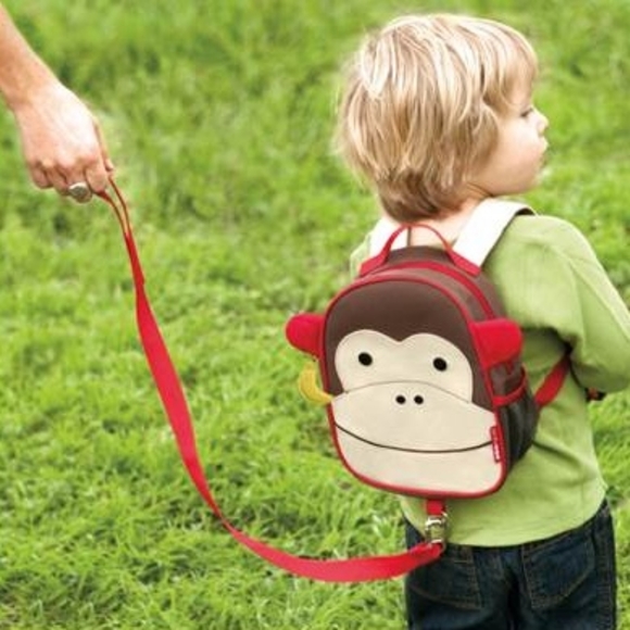 Skip Hop Zoo Mini Backpack With Safety Harness - Monkey - Picture 2 of 2